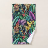Rêves de jungle d'éléphant indien Surface transpar (Serviette à main)