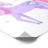 Rêves de licorne Psaume28:7 Impression d'art mural (Coin)