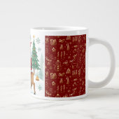 Rêves de Noël, Joyeux Noël Géant Mug Café (Droite)