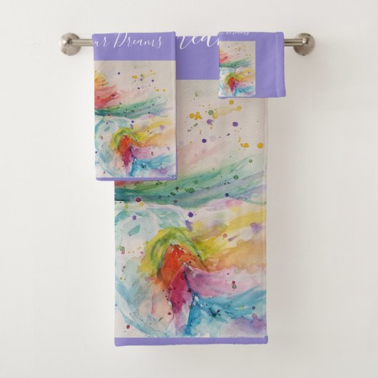 Rêves de peinture à l'aquarelle Unicorn (En situation)