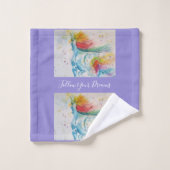 Rêves de peinture à l'aquarelle Unicorn (Gant de toilette)