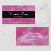 Rêves de sucrerie avec les cartes de visite noirs (Devant / Derrière)