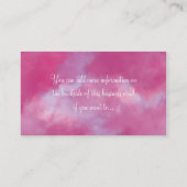 Rêves de sucrerie avec les cartes de visite noirs (Dos)