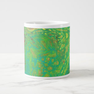 Rêves de vagabond 2 Tasse verte abstraite unique