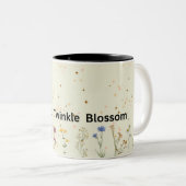 Rêves floraux et étoiles chatoyantes Mug (Devant droit)