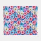 Rêves florissants : couverture fleurie confortable (Devant (Horizontal))