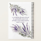 Rêves Lavender : Wedding planner personnalisable (Dos)