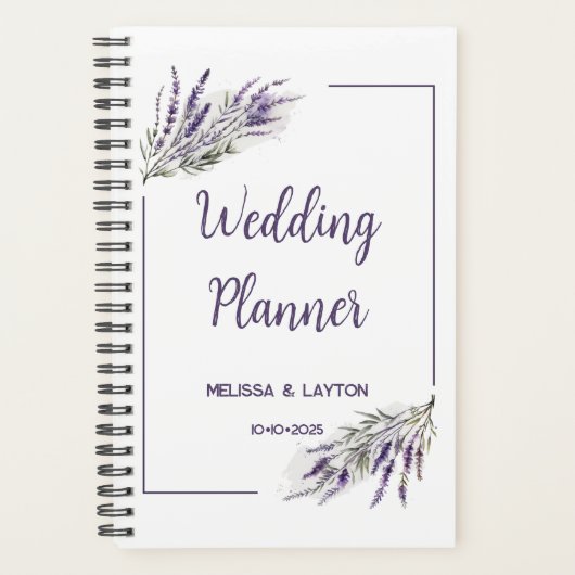 Rêves Lavender : Wedding planner personnalisable (Devant)