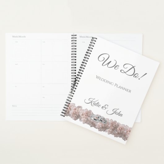 Rêves Pastel Pink Peony - Mariage-Planner (Devant avec enveloppe)