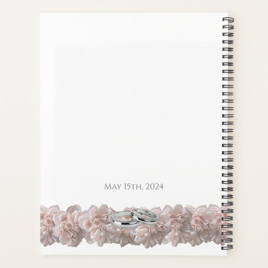 Rêves Pastel Pink Peony - Mariage-Planner (Dos)