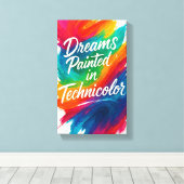 Rêves peints dans la toile de fond couleur Technic (Insitu (Plancher de Bois))