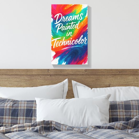 Rêves peints dans la toile de fond couleur Technic (Insitu(Chambre))