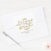 RÊVES VRAIMENT NE VRAIMENT PAS VRAI Sticker Gold F (Enveloppe)