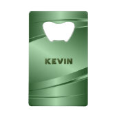 Revêtement d'aluminium brossé métallique vert (Devant)