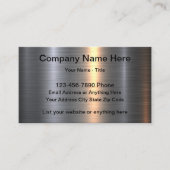 Revêtement métallique Carte de visite classique (Devant)