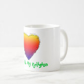 Revêtements un inspirés de tasse - l'amour est ma (Devant droit)