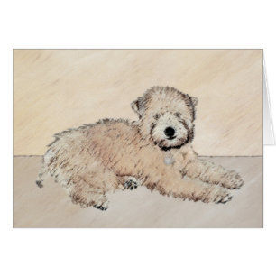Revêtu doux Roue Peinture Terrier Art original