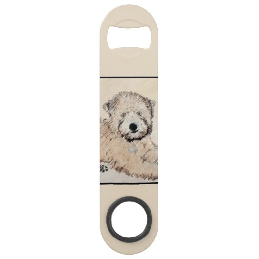 Revêtu doux Roue Peinture Terrier Art original (Devant)