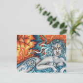 Rêveur de la carte postale incendie éternel (Debout devant)