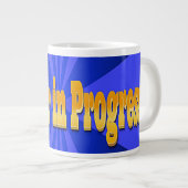 Rêveur en cours Jumbo Café Mug (Devant droit)