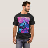 Rêveur Éthéré - T-shirt Chat (Devant entier)