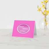 rêvez, croyez, réalisez le carte pour notes (Fleur jaune)