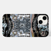 Revforth Elegant Monogram Case-Mate iPhone Case (Achterkant (horizontaal))