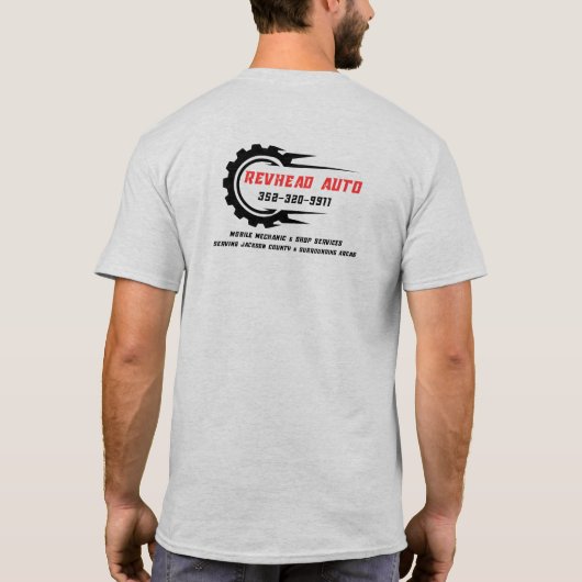 RevHead Auto T-Shirt (Achterkant)