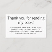 Review Dank u Kaarten - Toolkit van de Auteurs Afsprakenkaartje (Achterkant)