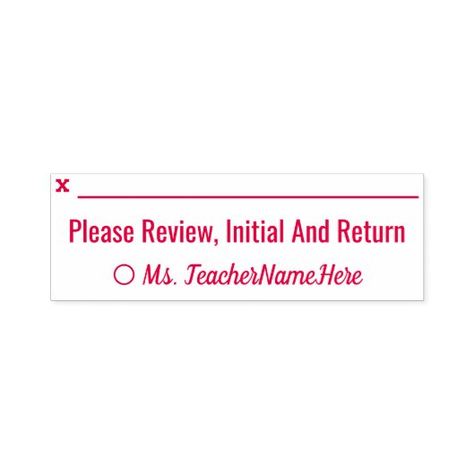 "Review, Initiaal en retournering" + aangepaste na Zelfinktende Stempel (Design)