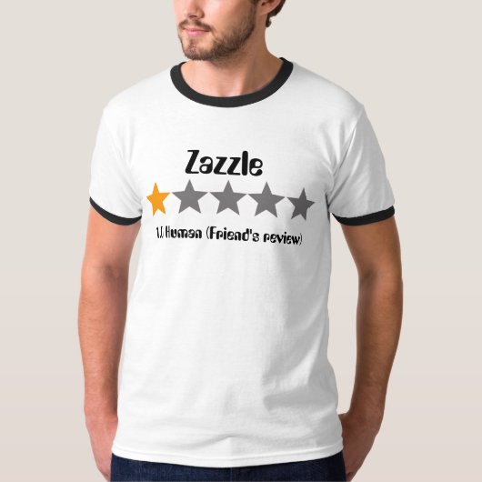 Review van Zazzle een ster T-shirt (Voorkant)