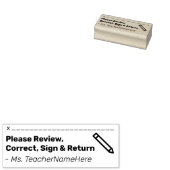 Review Verzoek en naam Rubber Stempel (Gestempeld)