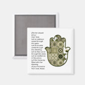 Revisit Square Khamsa Hand Magnet 2 Renter (Recto/Verso)
