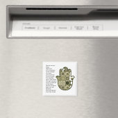 Revisit Square Khamsa Hand Magnet 2 Renter (In Situ (Lave-vaisselle))