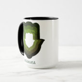 Revisiter le mug vert Khamsa (Devant gauche)