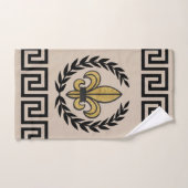 Revival de l'Empire Français Fleur De Lis Invité / (Serviette à main)