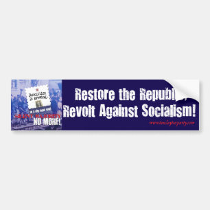 Revolt Against Socialism Bumpersticker