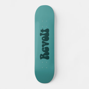 Revolt - Donkergroen op oceaangroen Skateboard