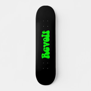 Revolt - Groen op zwart Skateboard