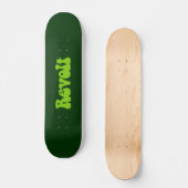 Revolt - Martian Green over Dk Green Skateboard (Voorkant)