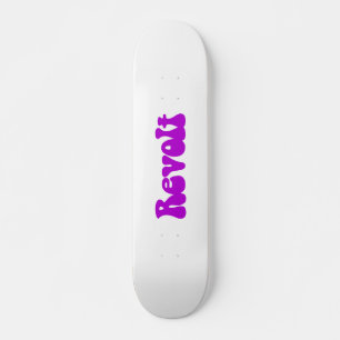 Revolt - Paars op wit Skateboard