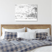 Revolt van de zijdewerkers van Lyon Canvas Afdruk (Insitu (Slaapkamer))