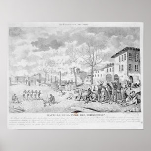 Revolt van de zijdewerkers van Lyon Poster
