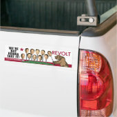 Revolt - We gaan het niet Bumperstickers (Op Truck)