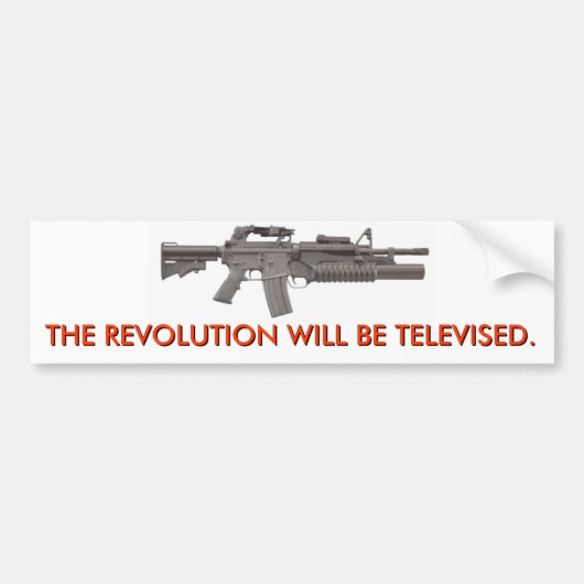 REVOLUTIE 1 BUMPERSTICKER (Voorkant)