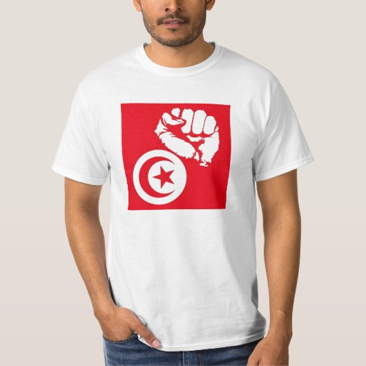 Revolutie in Tunesië T-shirt (Voorkant)