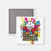 REVOLUTIE MAGNEET (Voorkant / Achterkant)