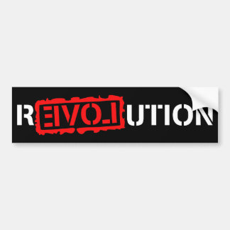 Revolutie met liefde! bumpersticker