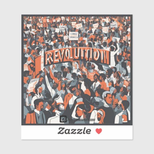 "Revolutie" Sticker (Vel)