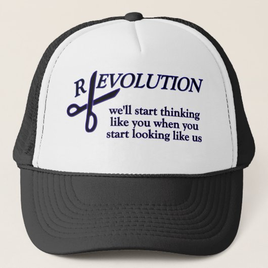 Revolutie versus evolutie trucker pet (Voorkant)